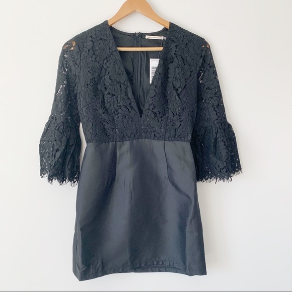 Mustard Seed Black Lace Party Dress - Picture 1 of 5